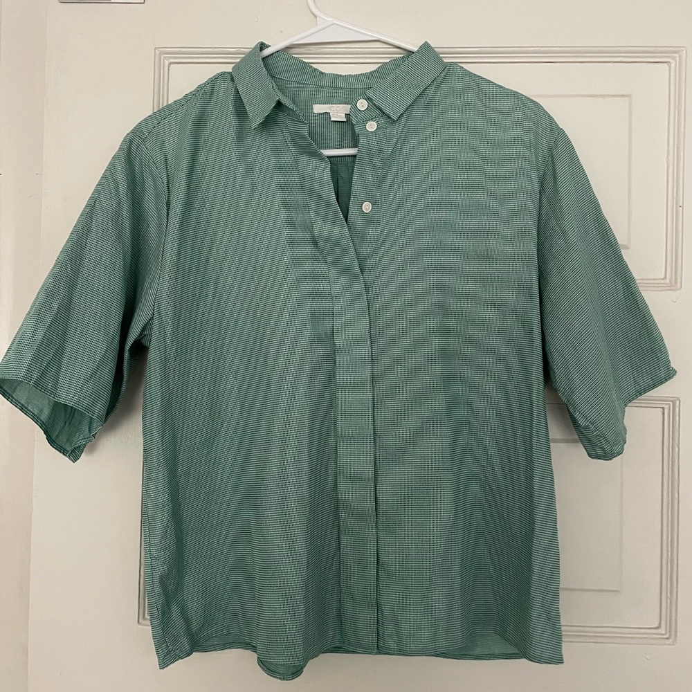 COS Windowpane Blouse